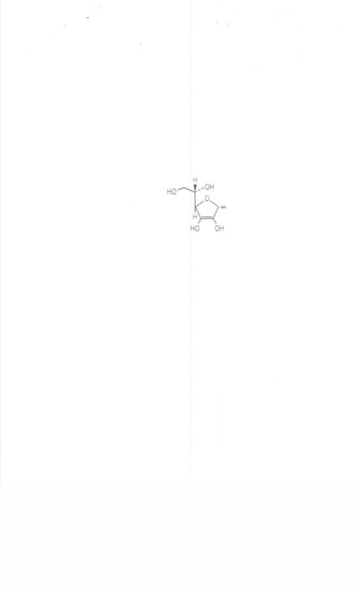 structural formula - Ascorbic acid structural formula